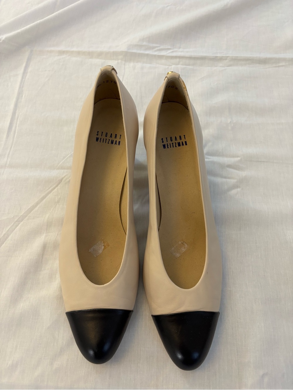 Stuart Weitman cap toe heels